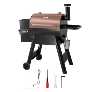 SucceBuy Wood Pellet Grill Smoker BBQ Grills for Outdoor Cooking with WiFi-app Control