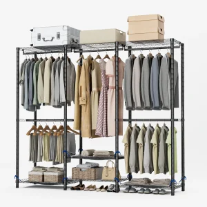 Clothes Rack Storage Organizer Wardrobe Hanging Clothes Freestanding