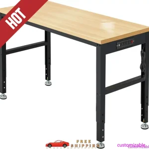 48” Adjustable Workbench，Heavy Duty Wood Work Bench
