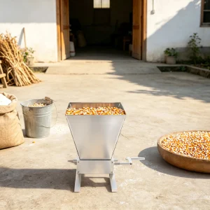 Adjustable Grain Mill Grinder with 2 Carbon Steel Rollers, 4 liters Premium Grain Mill Grinder - Thumbnail Image 4