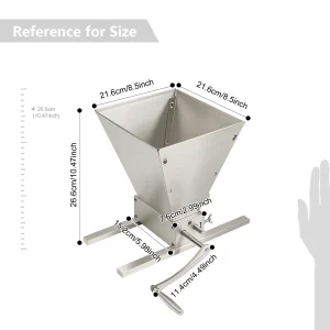 Adjustable Grain Mill Grinder with 2 Carbon Steel Rollers, 4 liters Premium Grain Mill Grinder - Thumbnail Image 5