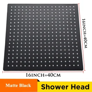 Wholesale And Retail 40cm * 40cm Rainfall Shower Head 16 Inch Ceiling Rain Shower Rain Shower Head 16 Inch - Thumbnail Image 10
