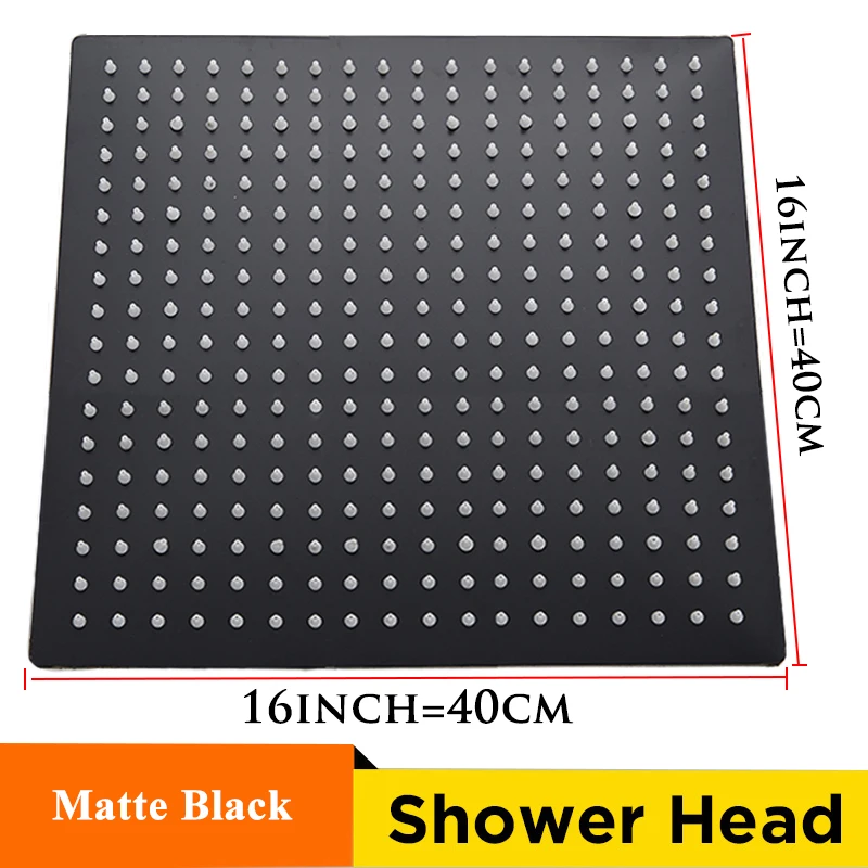 Wholesale And Retail 40cm * 40cm Rainfall Shower Head 16 Inch Ceiling Rain Shower Rain Shower Head 16 Inch - Image 10