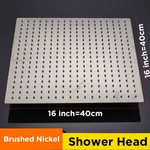 Wholesale And Retail 40cm * 40cm Rainfall Shower Head 16 Inch Ceiling Rain Shower Rain Shower Head 16 Inch - Thumbnail Image 7