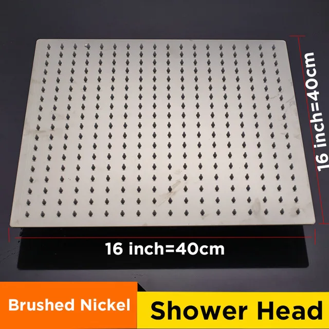 Wholesale And Retail 40cm * 40cm Rainfall Shower Head 16 Inch Ceiling Rain Shower Rain Shower Head 16 Inch - Image 7