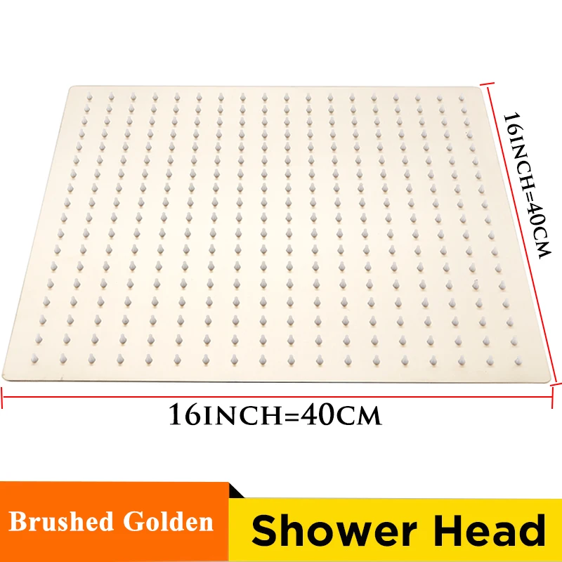Wholesale And Retail 40cm * 40cm Rainfall Shower Head 16 Inch Ceiling Rain Shower Rain Shower Head 16 Inch - Image 11