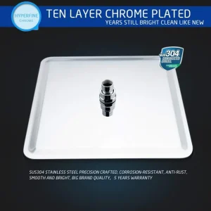 Wholesale And Retail 40cm * 40cm Rainfall Shower Head 16 Inch Ceiling Rain Shower Rain Shower Head 16 Inch - Thumbnail Image 2