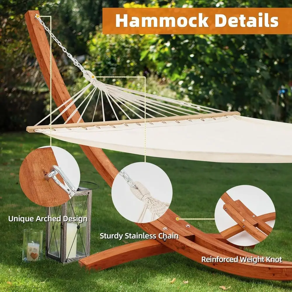 13 T Hammock with Stand, Heavy Duty Hammock Stand, 2 Person Heavy Large Hammock - Image 5