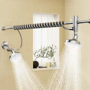 Tandem Shower Head For Couples, Dual Shower Head with Original Adjustable Slider - Thumbnail Image 7