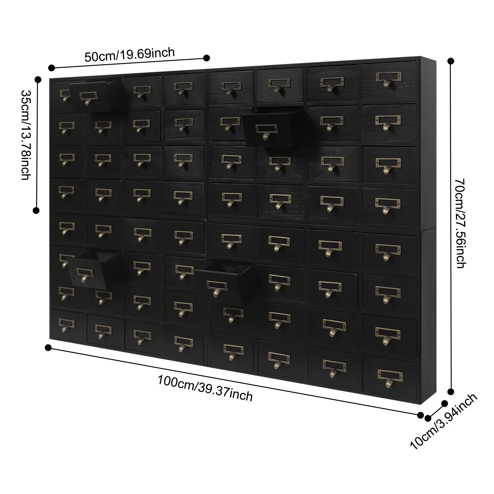 64 Drawer Storage Cabinet 4 Sets Combination Practical Multi Compartment Design - Image 10