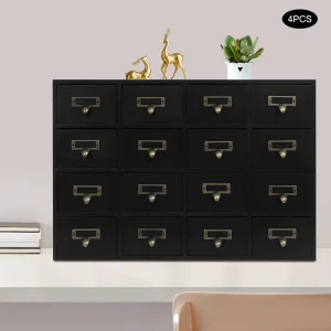 64 Drawer Storage Cabinet 4 Sets Combination Practical Multi Compartment Design - Thumbnail Image 5