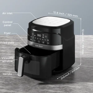 8-in-1 Air Fryer 6 Qt, Premium Ceramic Coating, Precise Heating for Even Results - Thumbnail Image 3
