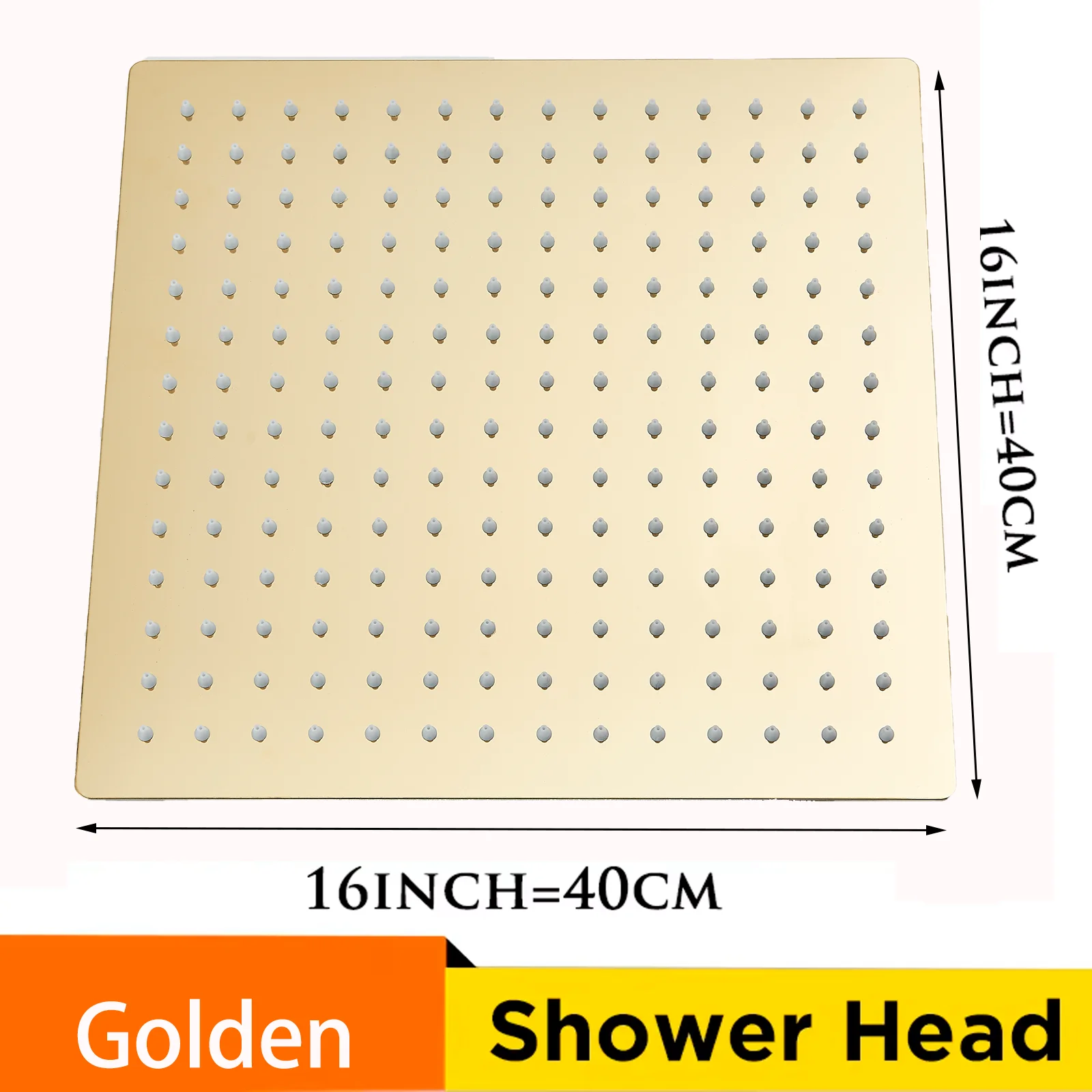 Wholesale And Retail 40cm * 40cm Rainfall Shower Head 16 Inch Ceiling Rain Shower Rain Shower Head 16 Inch - Image 8