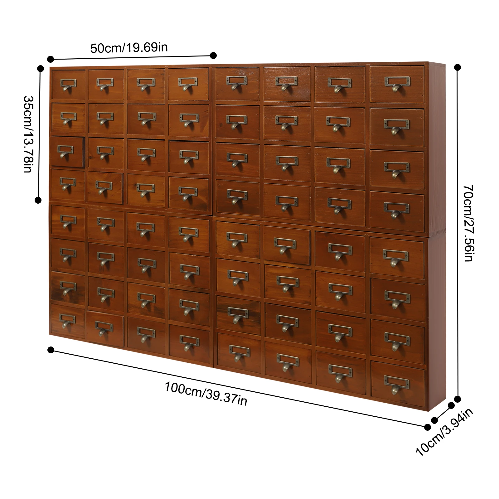 64 Drawer Storage Cabinet 4 Sets Combination Practical Multi Compartment Design - Image 9