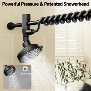 Tandem Shower Head For Couples, Dual Shower Head with Original Adjustable Slider - Thumbnail Image 4