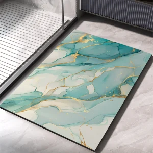 Luxury Bath Mat Bathroom Rug Super Absorbent Foot Floor Mats Quick Dry Non-Slip Shower - Thumbnail Image 8