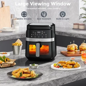 8-in-1 Air Fryer 6 Qt, Premium Ceramic Coating, Precise Heating for Even Results - Thumbnail Image 6