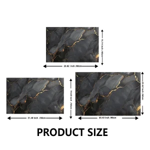 Luxury Bath Mat Bathroom Rug Super Absorbent Foot Floor Mats Quick Dry Non-Slip Shower - Thumbnail Image 6