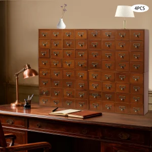 64 Drawer Storage Cabinet 4 Sets Combination Practical Multi Compartment Design